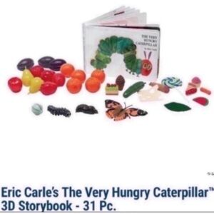 NWT Eric Carle's The Very Hungry Caterpillar 3D Storybook- 31 Pieces